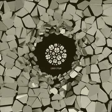 Vector cracked background. Vector cracked background. Can be used as backg... Stock Photos