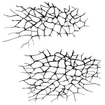 Vector Cracked Texture Stock Illustration