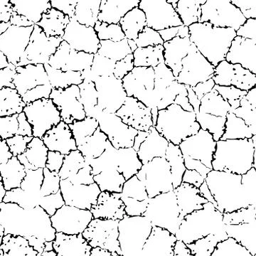 Vector cracked texture Stock Illustration