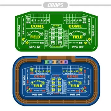 Vector Craps Tables Stock Illustration