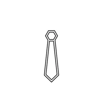 Vector cravat icon tie illustration. fashion wear Stock Illustration