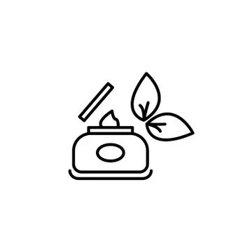 Vector cream icon. vector illustration black on white background Stock Illustration