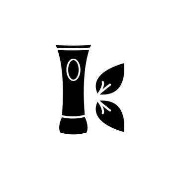 Vector cream icon. vector illustration black on white background Illustrazione stock