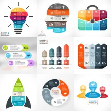 Vector creative arrows infographics. Template for cycle diagram, graph Stock Illustration