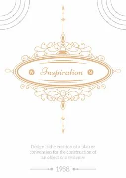 Vector creative card Illustrazione stock