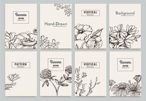 Vector creative cards Stock Illustration