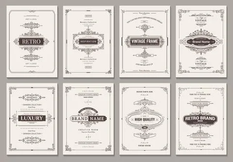 Vector creative cards Stock Illustration