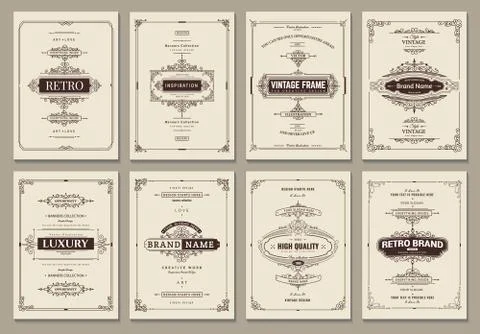 Vector creative cards Stock Illustration