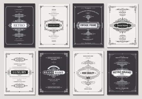 Vector creative cards Stock Illustration