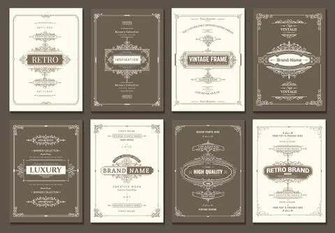 Vector creative cards Stock Illustration