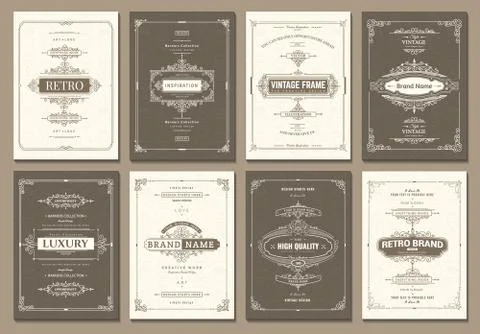 Vector creative cards Stock Illustration