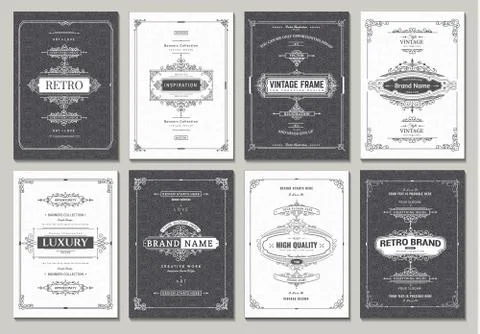 Vector creative cards Stock Illustration