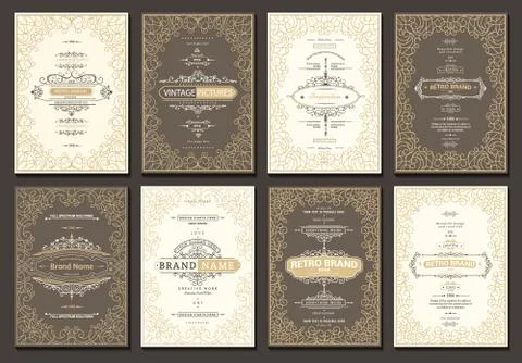 Vector creative cards Stock Illustration