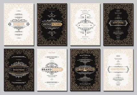 Vector creative cards Stock Illustration