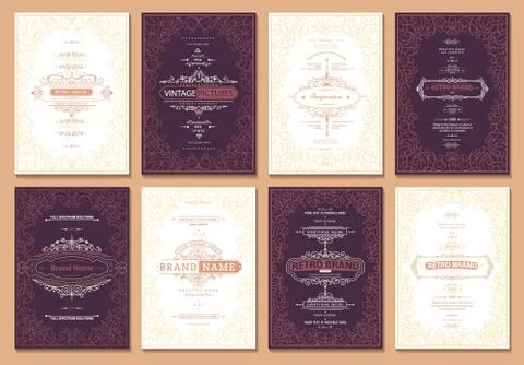 Vector creative cards Stock Illustration