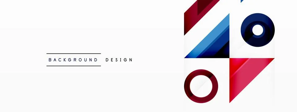 Vector creative geometric abstract background Stock Illustration