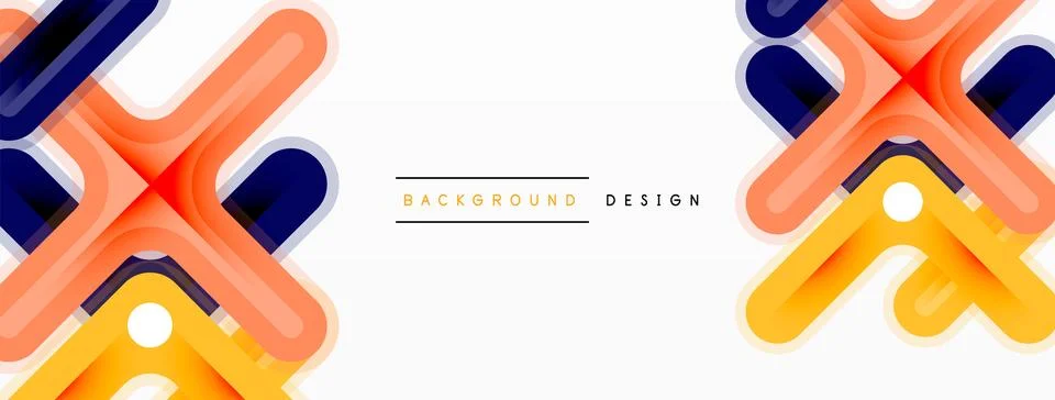 Vector creative geometric abstract background Stock Illustration
