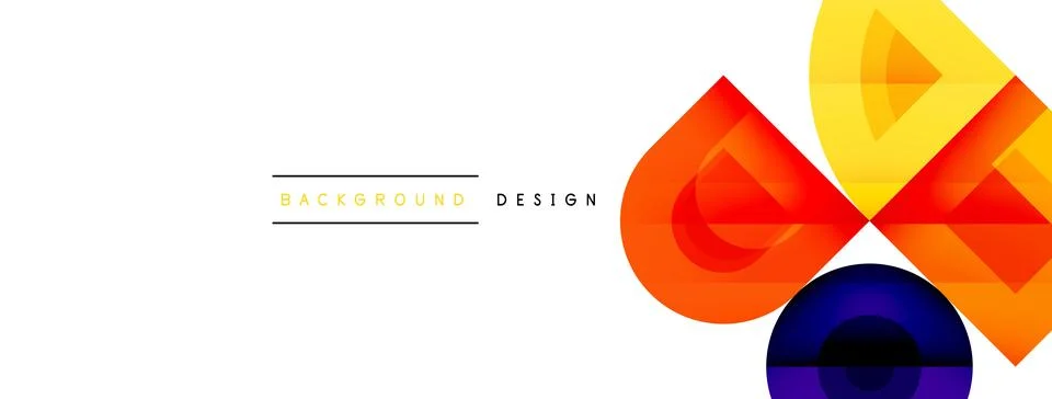 Vector creative geometric background design Illustrazione stock