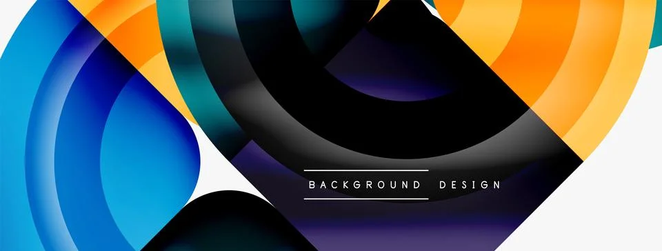 Vector creative geometric background design Illustrazione stock