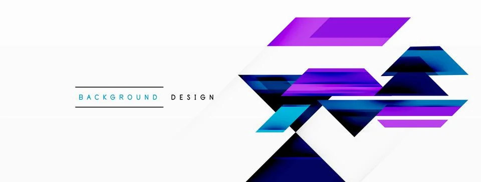 Vector creative geometric background design Illustrazione stock