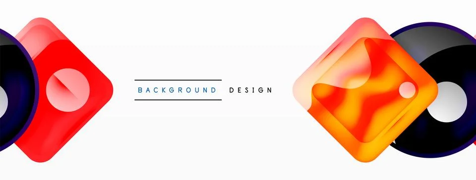 Vector creative geometric background design Illustrazione stock