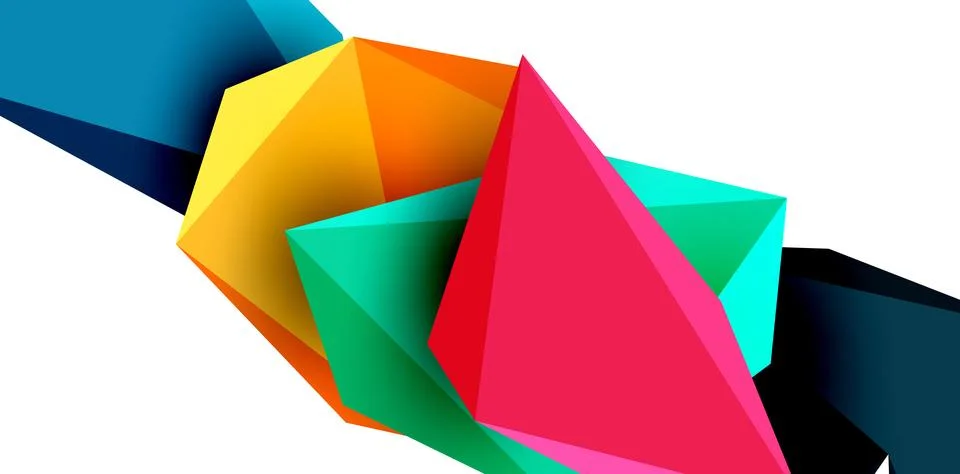 Vector creative geometric background design Stock Illustration