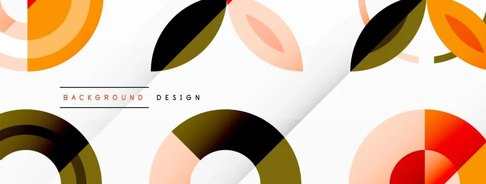 Vector creative geometric background design Illustrazione stock