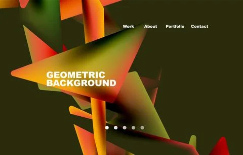 Vector creative geometric background design Stock Illustration