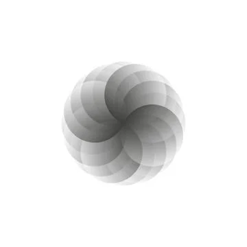 Vector creative icon - circle decorative element, geometric design. 库存插图