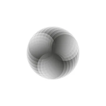 Vector creative icon - circle decorative element, geometric design. Stock Illustration