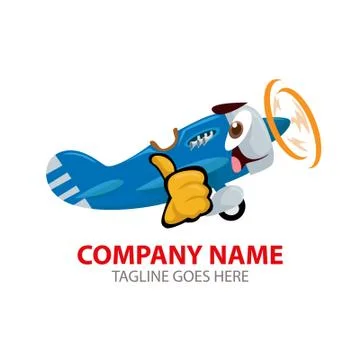 Vector Creative Iillustration smile Plane. Stock Illustration