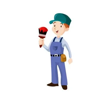 Vector Creative Illustation Painter character Figure Stock Illustration