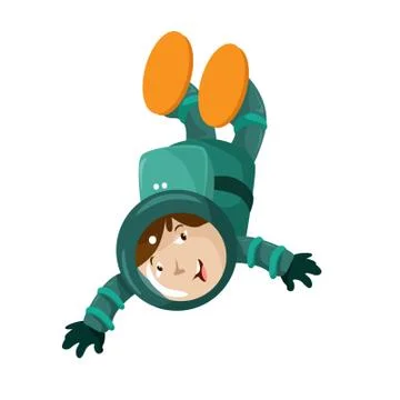 Vector Creative Illustration Astronout Character. Stock Illustration