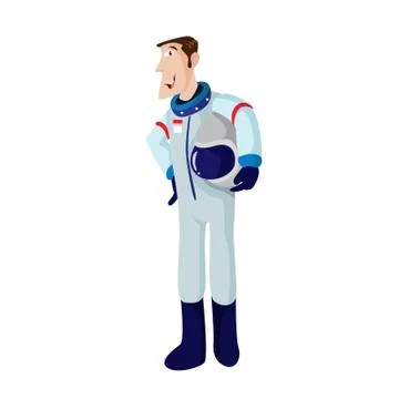 Vector Creative Illustration Astronout Character. Stock Illustration