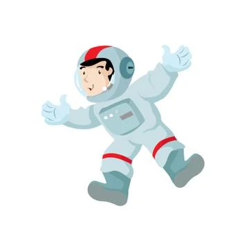 Vector Creative Illustration Astronout Character. Stock Illustration