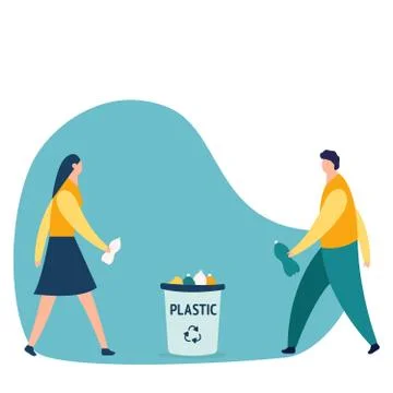 Vector creative illustration of business graphics, the employee is engaged in Stock Illustration
