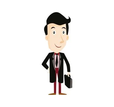 Vector Creative Illustration Business man cartoon character. Stock Illustration