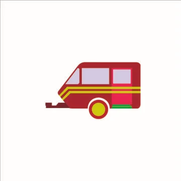 Vector creative illustration of flat design car Stock Illustration