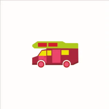 Vector creative illustration of flat design car Stock Illustration