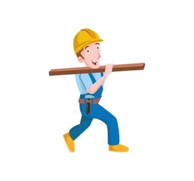 Vector Creative Illustration Plumber.with tolls Stock Illustration