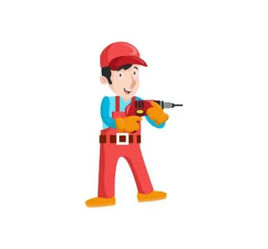 Vector Creative Illustration Plumber.with tolls Stock Illustration