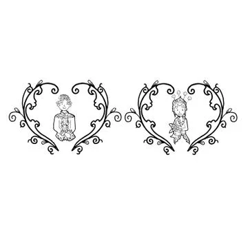 Vector Creative Illustration Sunda Wedding couple. Stock Illustration