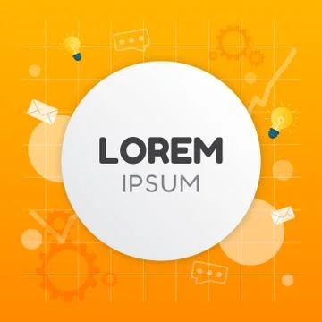 Vector creative illustration of thinking or planing business banner graphic. Stock Illustration