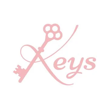 Vector creative key keys logo locksmith company icon design illustration Stock Illustration