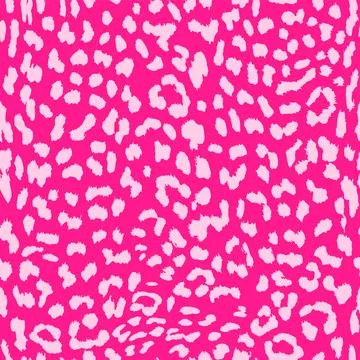 Vector creative leopard seamless pattern design in pink color 스톡 일러스트