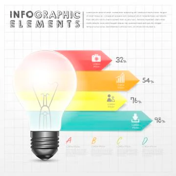 	vector creative light bulb  Stock Illustration