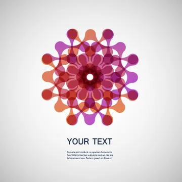 Vector creative technology and molecule icon eps10 Stock Illustration