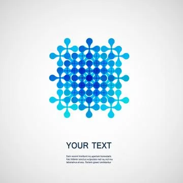 Vector creative technology and molecule icon eps10 Stock Illustration