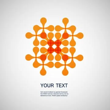 Vector creative technology and molecule icon eps10 Stock Illustration