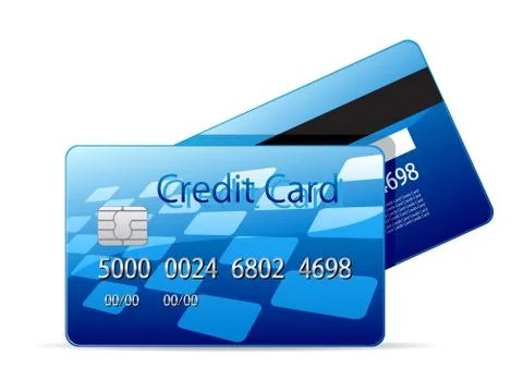 Vector credit card. Stock Illustration